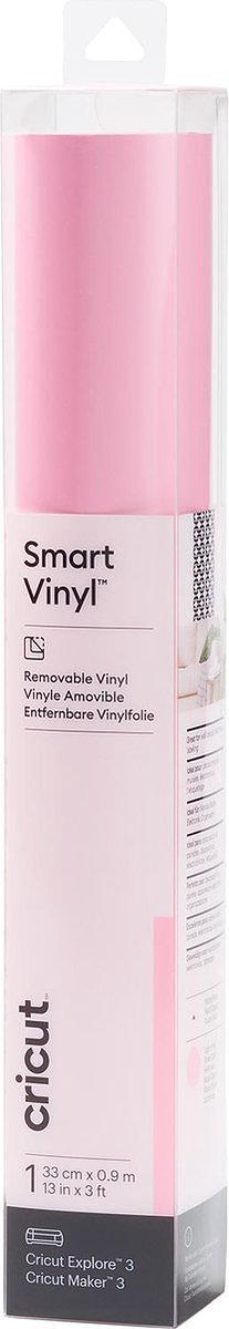 Cricut Joy Smart Vinyl Verwijderbaar 33x91cm – Lichtroze (1 vel)
