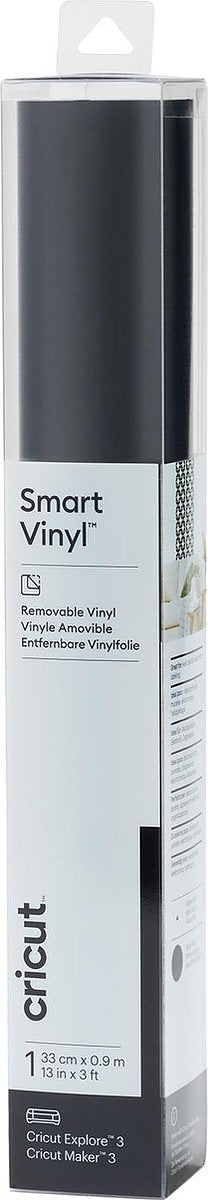 Cricut Joy Smart Vinyl Verwijderbaar 33x91cm – Zwart (1 vel)