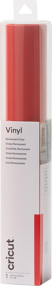 Cricut Premium Vinyl Permanent 30x120cm – Tomaatrood