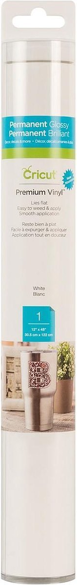 Cricut Premium Vinyl Permanent 30x120cm – Wit