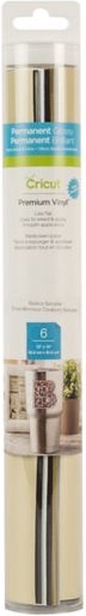 Cricut Premium Vinyl Permanent 30x30cm – Basics (6 vellen)