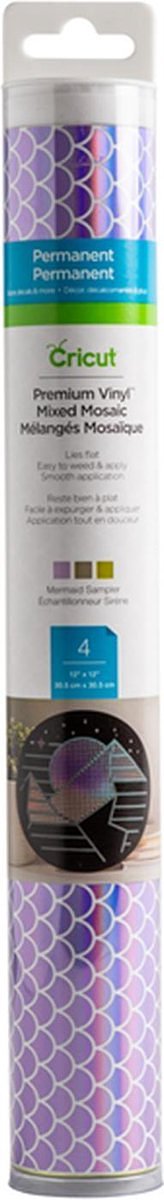 Cricut Premium Vinyl Permanent met Mozaïek 30x30cm – Mermaid (4 vellen)