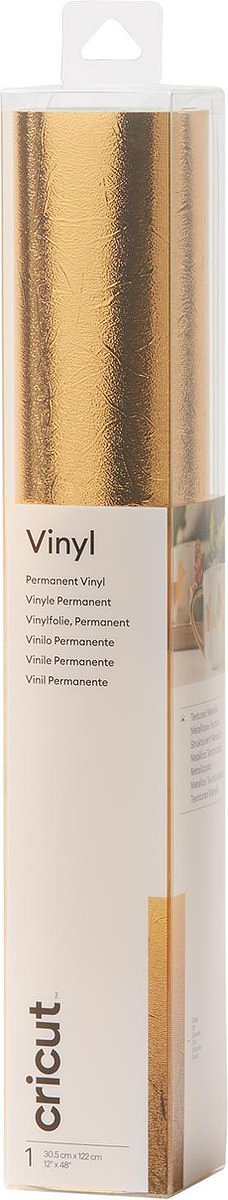Cricut Premium Vinyl Permanent met Textuur 30x120cm – Goud