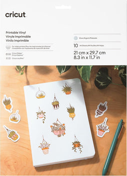 Cricut Printbaar Vinyl - A4 - Zilver (10 vellen)