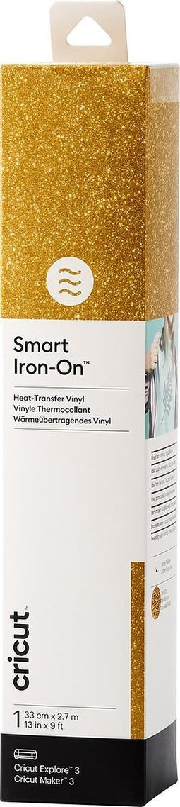 Cricut Smart Iron-On 33x273cm – Goud met glitters (1 vel)