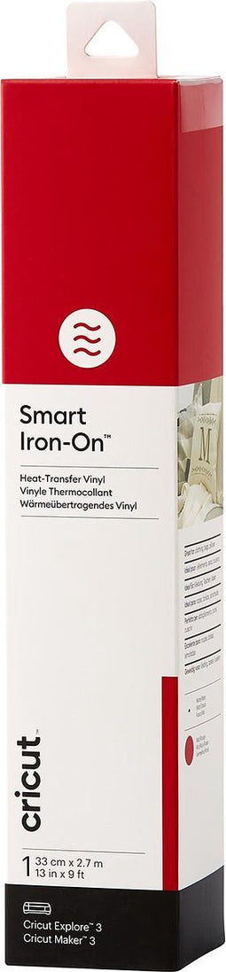 Cricut Smart Iron-On 33x273cm – Rood (1 vel)