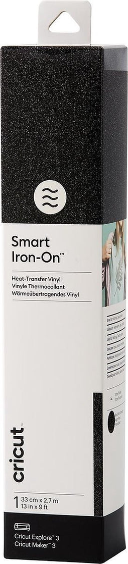 Cricut Smart Iron-On 33x273cm – Zwart met glitters (1 vel)