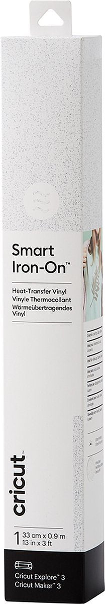 Cricut Smart Iron-On 33x91cm – Wit met glitters (1 vel)