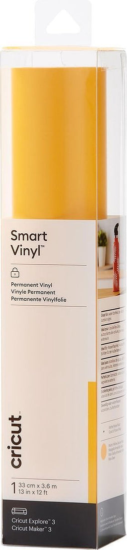 Cricut Smart Vinyl Permanent 33x366cm – Maisgeel (1 vel)