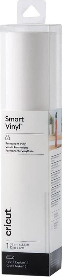 Cricut Smart Vinyl Permanent 33x366cm – Wit (1 vel)