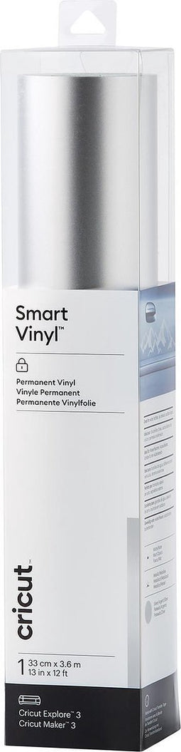 Cricut Smart Vinyl Permanent 33x366cm – Zilver, Mat (1 vel)