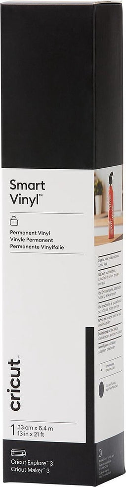 Cricut Smart Vinyl Permanent 33x640cm – Zwart (1 vel)