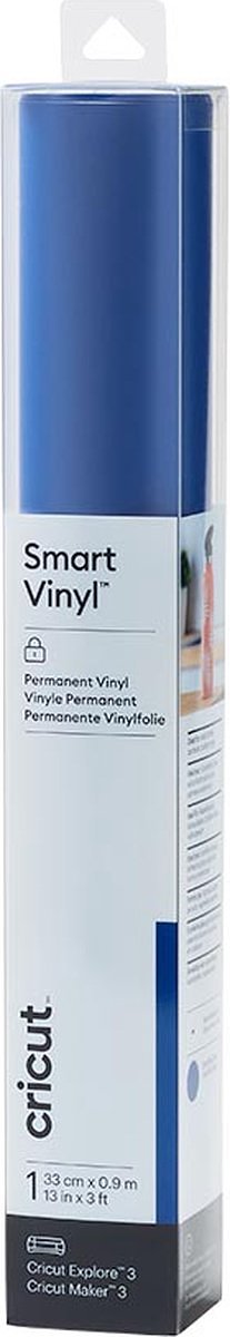Cricut Smart Vinyl Permanent 33x91cm – Blauw (1 vel)