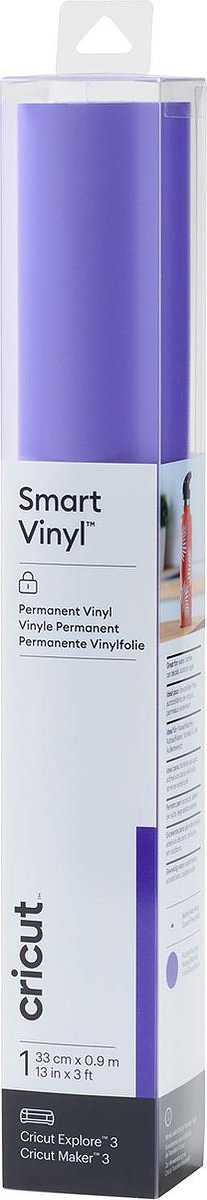Cricut Smart Vinyl Permanent 33x91cm – Paars (1 vel)