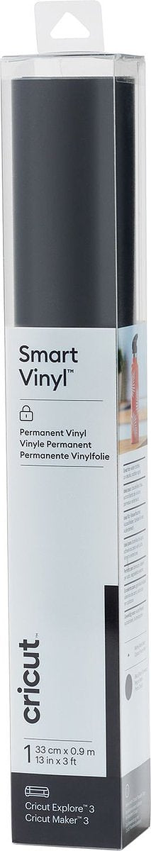 Cricut Smart Vinyl Permanent 33x91cm – Zwart (1 vel)