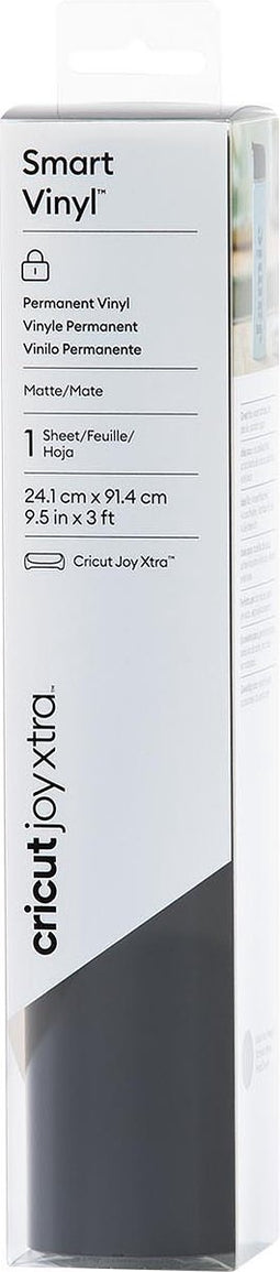 Cricut Smart Vinyl - Permanent - Zwart - 24x91,5cm
