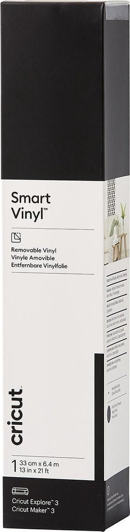 Cricut Smart Vinyl Verwijderbaar 33x640cm – Zwart (1 vel)