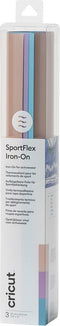 Cricut SportFlex Iron-On 28x30cm – Metallics (3 vellen)