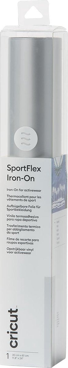 Cricut SportFlex Iron-On 28x60cm – Zilver
