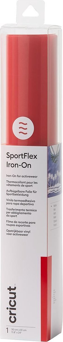 Cricut SportFlex Iron-On 30x60cm – Rood