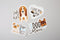 Cricut Waterbestendige Stickerset - A4- Holografisch wit (5 vellen)