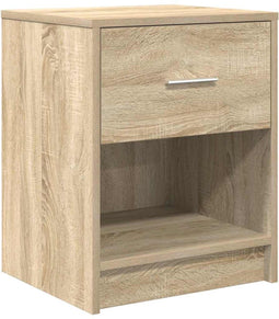 vidaXL - Nachtkastje - met - lade - 40x34x50 - cm - sonoma - eikenkleurig