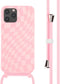 iMoshion Hoesje Geschikt voor iPhone 12 Pro / 12 Hoesje Met Koord - iMoshion Siliconen design hoesje met koord - Roze / Retro Pink
