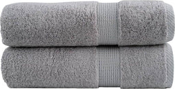 vidaXL - Badhanddoeken - SOLUND - 2 - st - 600 - g/m² - 70x140 - cm - grijs