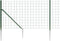 vidaXL - Draadgaashek - met - grondankers - 1x10 - m - groen