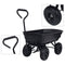 Tuinkiepwagen 300 kg 75 L zwart