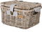 Basil Denton S - Fietsmand - Luxe rotan met deksel - Grijs