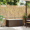 vidaXL - Tuinbank - met - kussen - 110x40x44 - cm - poly - rattan - bruin