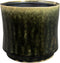 Ter Steege Bloempot Geglazuurd Groen-Multicolour D 19 cm H 17 cm opening 17 cm