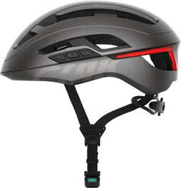 CRNK Angler Alpha Bluetooth Fietshelm - LED verlichting – Lichtgewicht – 360 gram – Magnetische sluiting - Maat L - Kleur Metallic Black