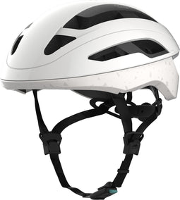 CRNK Angler Fietshelm – Volwassenen – 198 gram – Reflecterend – Wit mat - Maat L - Verstelbaar - 12 Ventilatiegaten - Heren Dames - Racefietshelm - 58 - 62 cm