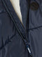 NAME IT NKMMAKE PUFFER JACKET - Puffer jas - Teddyvoering afneembare capuchon - Donkerblauw - Maat 152