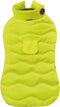 Croci hondenjas padded eco leaves gerecycled geel 35 cm