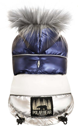 Croci hondenjas padded polar bear blauw 30 cm