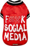 Croci hondenjas social media rood (40 CM)