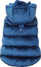 Croci hondenjas velveteen gevoerd blauw 50 cm