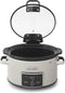 CrockPot Slow Cooker beigewit Klapdeksel Digital 3,5L