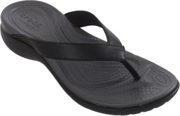 Crocs Capri V Slippers - Maat 39/40 - Vrouwen - grijs/zwart