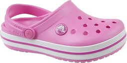 Crocs Crocband Sandalen - Maat 27/28 - Meisjes - roze/wit