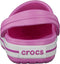 Crocs Crocband Sandalen - Maat 27/28 - Meisjes - roze/wit