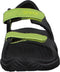 Crocs Swiftwater River Sandalen - Maat 25/26 - Unisex - zwart/groen