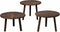 RENEW Lazio table set (3) - 54x54/45/40/35 - recl. teak wine