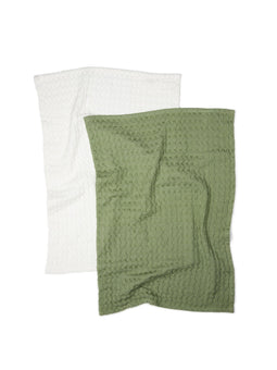 Cromer keukenhanddoek wafeltjespatroon, 2 stuks
