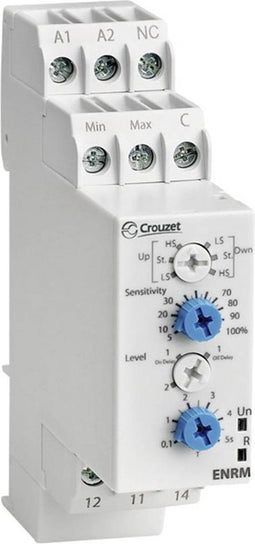 Crouzet ENRM Bewakingsrelais 24 V/DC, 24 V/AC, 240 V/DC, 240 V/AC 1x wisselcontact Niveaubewaking 1 stuk(s)