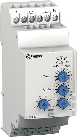 Crouzet H3USN Bewakingsrelais 120 - 277 V/AC 1x wisselcontact, 1x wisselcontact 1 stuk(s)