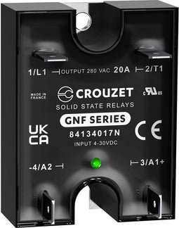 Crouzet Halfgeleiderrelais 84134017N 25 A Schakelspanning (max.): 280 V/AC Speciale nuldoorgang 1 stuk(s)